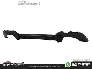 DIFUSOR TRASERO PARA BMW SERIE 3 G20 G21 + COLAS DOBLES CROMADAS