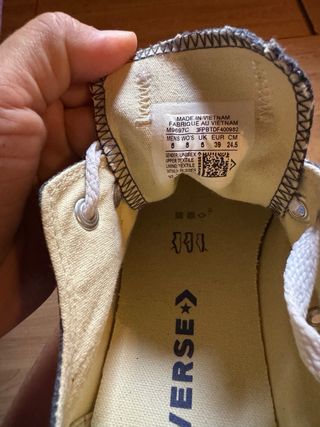 Zapatos Converse Azul/Blanco Talla 39