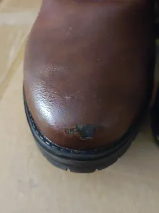 Botines tacón alto mujer cuero punta redonda