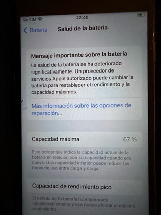 iPhone 6s Apple Plata/Negro