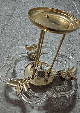 Lámpara de techo de cristal vintage