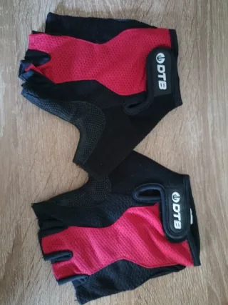 Guantes Ciclismo DTB Rojos y Negros