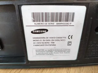 Reproductor VHS Samsung SV-245X