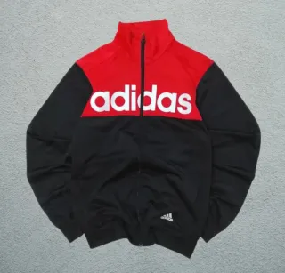 Sudadera Adidas Roja y Negra Talla M