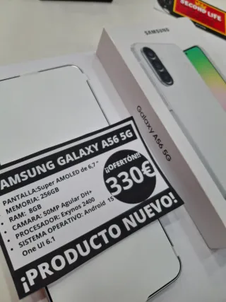 Samsung Galaxy A56 5G 256GB Blanco