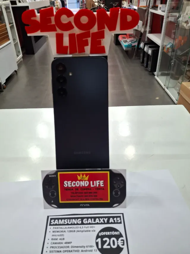 Samsung Galaxy A15 128GB Negro