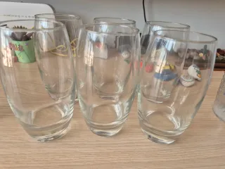 6 Bicchieri Alti in Vetro