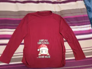 Camiseta premamá Navidad Baby's 1st Christmas