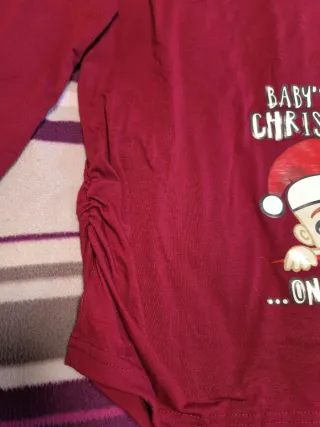 Camiseta premamá Navidad Baby's 1st Christmas
