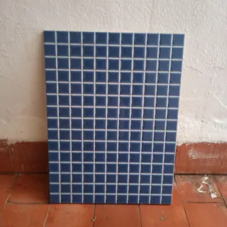 12 Piezas Mosaico Azul