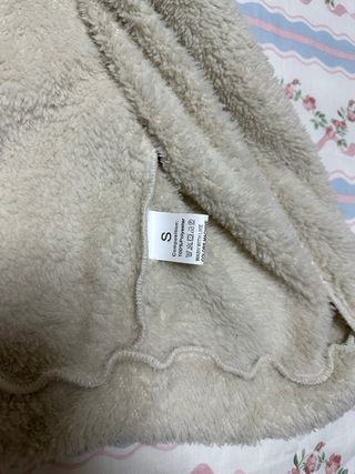 Chaleco borreguito beige talla única