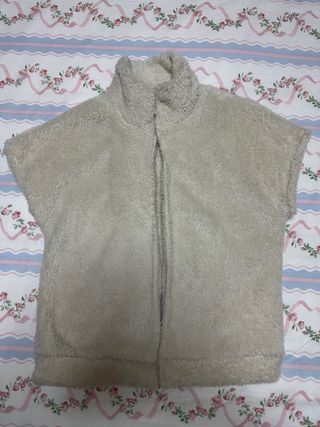Chaleco borreguito beige talla única