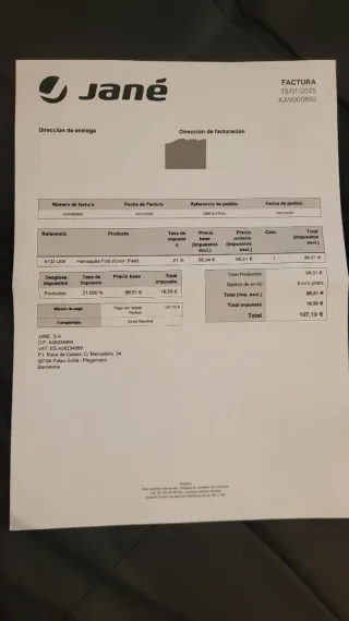 Hamaca plegable Jané con reductor