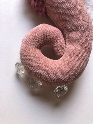 Caballito de mar rosa palo hecho a mano