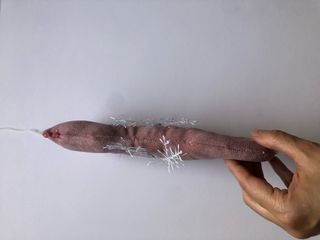 Caballito de mar rosa palo hecho a mano