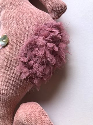 Caballito de mar rosa palo hecho a mano