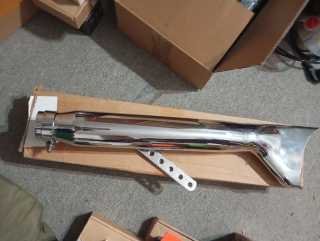 Silenciador Escape Moto Universal Cromado