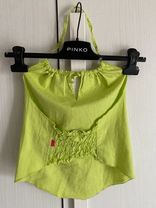 Top schiena scoperta bambina Microbe tg 7