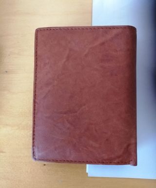 CARTERA DE PIEL DE CABALLERO.-