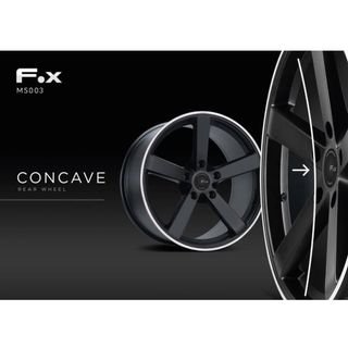 Juego de 4 Llantas 19 Fox MS003 Black Concave BM08