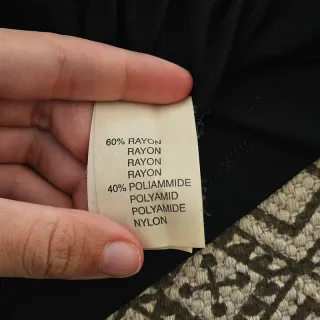 Blumarine Top Negro Encaje Talla M