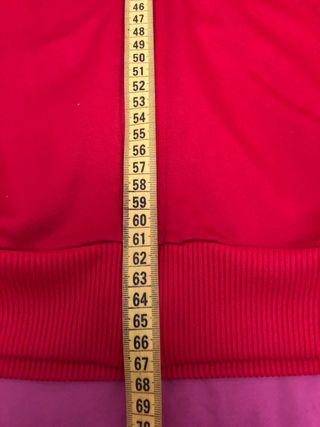 Chaqueta Adidas Roja con Rayas Blancas