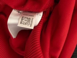 Chaqueta Adidas Roja con Rayas Blancas