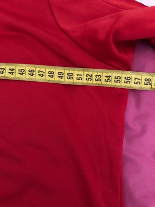 Chaqueta Adidas Roja con Rayas Blancas