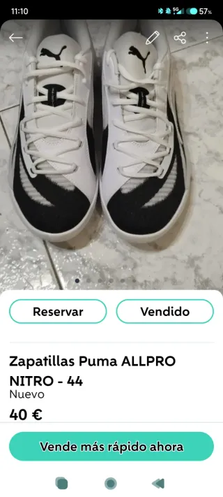 Zapatillas baloncesto PUMA ALL-PRO NITRO 44