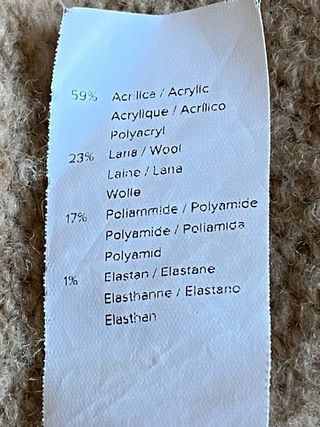 Jersey beige 23% lana