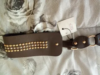 Cinturone donna Moreover marrone con borchie
