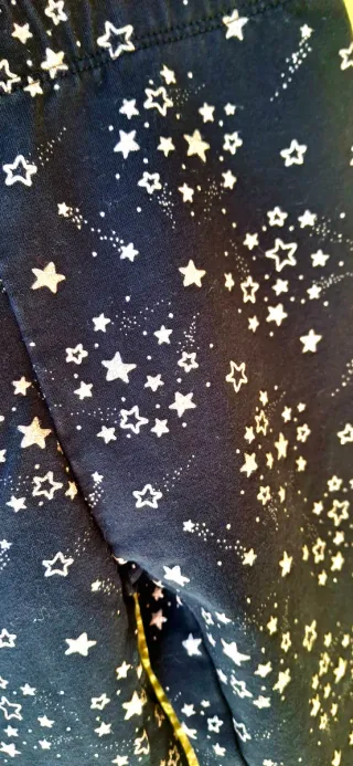 Leggings Blukids bambina 6 anni fantasia stelle