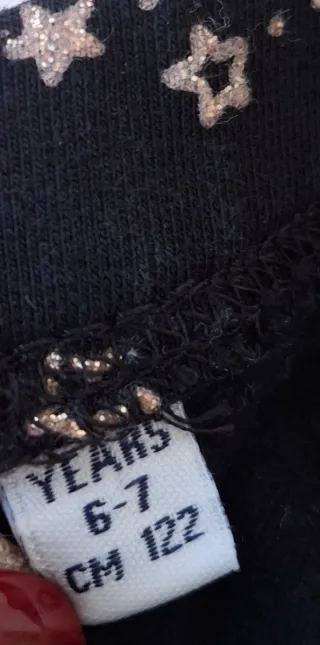 Leggings Blukids bambina 6 anni fantasia stelle