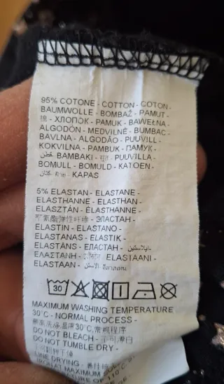 Leggings Blukids bambina 6 anni fantasia stelle