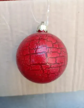 Set 28 Sfere Natalizie Rosse