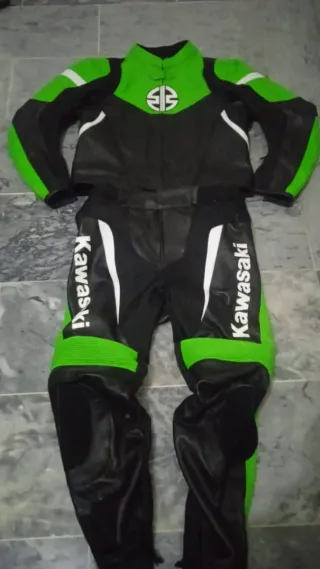 Traje de moto 2 piezas Kawasaki