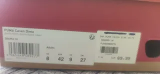 Zapatillas Puma Caven Negras y Blancas