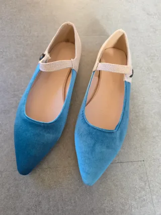 Ballerine Mary Jane donna velluto