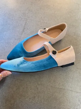 Ballerine Mary Jane donna velluto