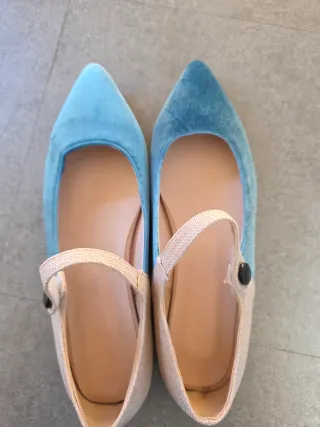 Ballerine Mary Jane donna velluto