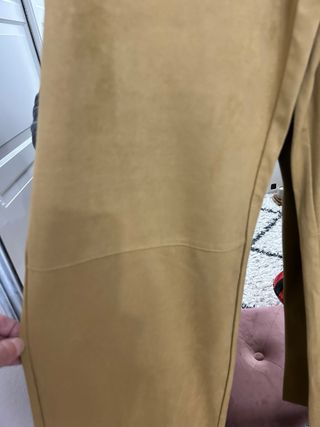 Pantalón mujer tela tipo ante Nuevo con etiqueta