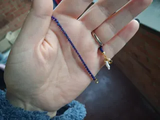 Braccialetto tennis cristalli blu e viola