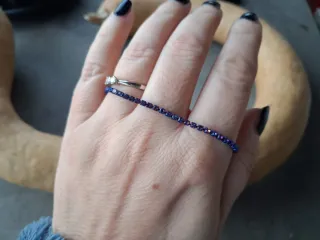 Braccialetto tennis cristalli blu e viola