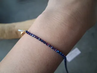 Braccialetto tennis cristalli blu e viola