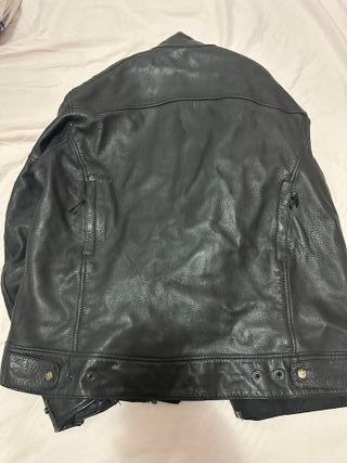 Chaqueta de cuero moto ARMURE AAA Negra Talla L
