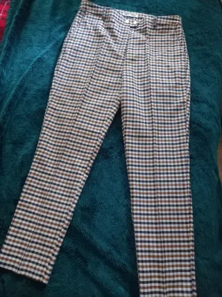 Pantalones de cuadros mujer