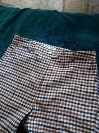 Pantalones de cuadros mujer