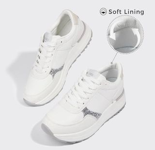 Zapatillas Blancas y Plateadas Talla 38