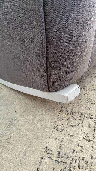 Poltrona per l'allattamento / dondolo grigio