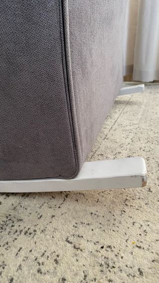 Poltrona per l'allattamento / dondolo grigio